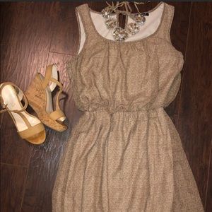 Leopard Print Mini Fit and Flare Dress